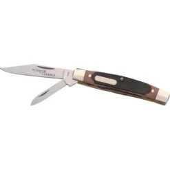 Schrade 33OT Old Timer Middleman Jack Folding Knife With Sawcut Delrin Handle