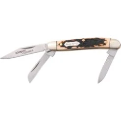 Schrade 807UH Uncle Henry Junior Folding Pocket Knife With Delrin Stag Handle