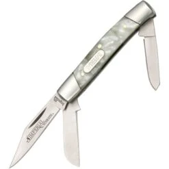Imperial Schrade 14 Small Stockman Folding Pocket Knife With Cracked Ice Celluloid Handle