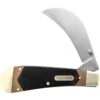 Schrade 216OT Old Timer Hawkbill Pruner Saw Linerlock Folding Pocket Knife With Brown Sawcut Delrin Handles -Schrade Knife Shop 200458 200487