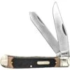 Schrade 296OT Old Timer Trapper Sawcut Folding Pocket Knife With Brown Handle -Schrade Knife Shop 207874 207903