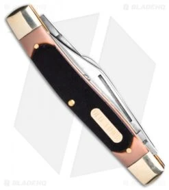 Old Timer 3pc Folder Knife Set Saw Cut Handles Limited Ed W/Gift Tin (Satin) -Schrade Knife Shop Old timer 3pc folder tin saw cut handles BHQ 123468 td 1 side