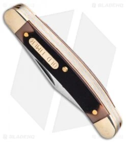 Old Timer 3pc Folder Knife Set Saw Cut Handles Limited Ed W/Gift Tin (Satin) -Schrade Knife Shop Old timer 3pc folder tin saw cut handles BHQ 123468 td 2 spine