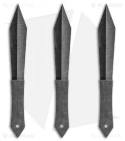 Schrade 3 Piece 10" Throwing Knife Set W/ Nylon Sheath (Black Stonewash) SCTK3CP