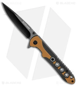 Schrade Ultra Glide 3.5" Liner Lock Knife Tan/Black (3.5" Black)
