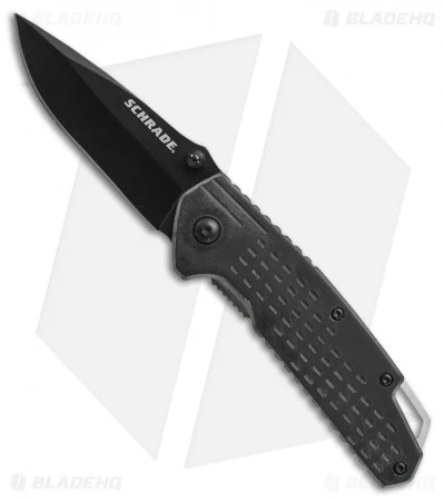 Schrade Folding Knife Black Aluminum (2.75" Black) SCH219BK 3 Schrade Folding Knife Black Aluminum (2.75" Black) SCH219BK