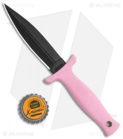 Schrade Compact Boot Knife S/E Fixed Blade Pink (3.5" Black) SCHF19PF -Schrade Knife Shop Schrade Compact Boot SE Pink Black SCHF19PF BHQ 21987 jr bottlecap