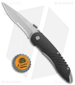 Schrade Extreme Survival Spring Assisted Knife Black ABS (3" BB Serr) SCHAS1 -Schrade Knife Shop Schrade Extreme Survival Black ABS BB Serr SCHAS1 BHQ 71149 jr bottlecap 2