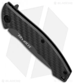 Schrade Frame Lock Flipper Knife Carbon Fiber/G-10 (2.75" Gray) 1084281 -Schrade Knife Shop Schrade FL CF G 10 Gray 1084281 BHQ 82511 jr spine