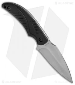 Schrade SCHF66 Full Tang Fixed Blade Knife Black (3" Satin) -Schrade Knife Shop Schrade Full Tang Blk SCHF66 BHQ 67909 jr side