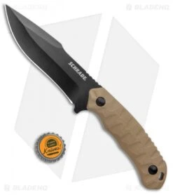 Schrade I-Beam Fixed Blade Knife Brown G-10 (4.75" Black) 9 Schrade I-Beam Fixed Blade Knife Brown G-10 (4.75" Black) -Schrade Knife Shop Schrade G 10 Modified Drop Fixed Tan Black 1136029 BHQ 125127 jr bottlecap