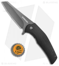 Schrade Torsion Liner Lock Knife Black G-10 (3.5" Black) -Schrade Knife Shop Schrade G 10 UG Sheepsfoot Folding 1136037 BHQ 125133 jr bottlecap