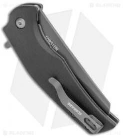 Schrade Torsion Liner Lock Knife Black G-10 (3.5" Black) -Schrade Knife Shop Schrade G 10 UG Sheepsfoot Folding 1136037 BHQ 125133 jr side