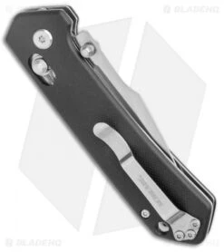 Schrade Divergent Pivot Lock Knife Black G-10 (3.25" Satin) -Schrade Knife Shop Schrade G 10 UG Slingshot Drop Black Satin 1136032 BHQ 125131 jr side