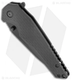 Schrade Fanatic Liner Lock Knife Black G-10 (3.4" Black) -Schrade Knife Shop Schrade G 10 UG Sweepback Drop Black 1136034 BHQ 125132 jr spine