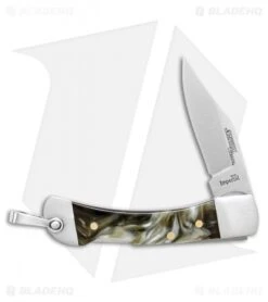 Schrade Imperial Ricochet Traditional Lockback Pocket Knife 2.25" Gray Swirl