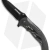 Schrade Liner Lock Knife Black Al (3.5" Black) SCH508