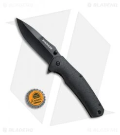 Schrade SCH003 Liner Lock Folding Knife Black (3.5" Black) -Schrade Knife Shop Schrade Liner Lock Black Black SCH003CP BHQ 67507 jr bottlecap