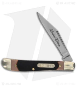 Old Timer Sharpfinger Fixed Blade Knife & Pocket Knife Combo - Black/Brown 7 Old Timer Sharpfinger Fixed Blade Knife & Pocket Knife Combo - Black/Brown -Schrade Knife Shop Schrade OT Sharpfinger Folder BHQ 176488 jr folding