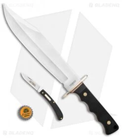 Schrade Old Timer OT Bowie Knife & Folder Black Polymer (10" Satin) 1158653 -Schrade Knife Shop Schrade Old Timer OT Bowie Folder 1158653 BHQ 122407 jr bottlecap
