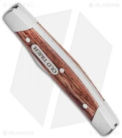 Schrade Old Timer 3-Piece Rosewood Handle Folder Knife Set 1135033 -Schrade Knife Shop Schrade Ot 3Pc Wood Handler Folder Com BHQ 117105 LS Third Spine