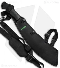 Schrade Parang Fixed Blade Machete Black TPE (13.5" Black) SCHPR1CP -Schrade Knife Shop Schrade Parang Machete Blk Blk SCHPR1CP BHQ 67508 jr sheath