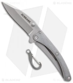 Schrade Pocket Protector Frame Lock Knife Gray (2.5" Bead Blast)
