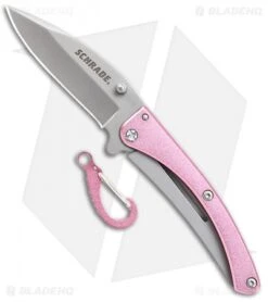 Schrade Pocket Protector Frame Lock Knife Pink (2.5" Bead Blast)