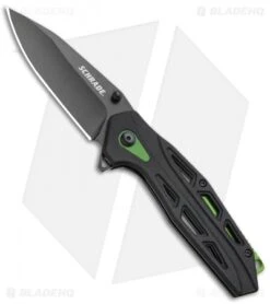 Schrade SCH U.G. Liner Lock Knife Green/Black (3.25" Black) 1100044