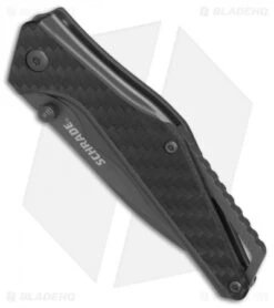 Schrade SCH706 Liner Lock Knife Aluminum/Carbon Fiber (2.75 Gray) 1084291 -Schrade Knife Shop Schrade SCH706 Aluminum CF gray BHQ 81278 er spine
