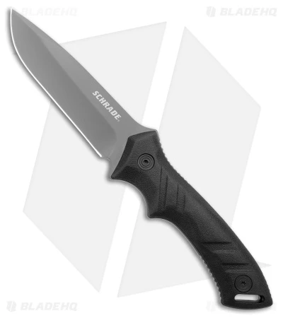 Schrade SCHF31 Drop Point Fixed Blade Knife Black TPE (4.5" Gray) 3 Schrade SCHF31 Drop Point Fixed Blade Knife Black TPE (4.5" Gray)