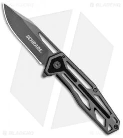 Schrade Cage Skeletonized Frame Lock Knife Gray (2.75" Gray)1084283