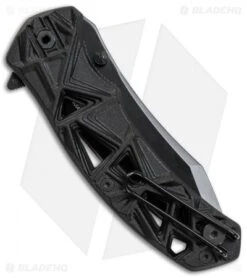 Schrade Shizzle MAGIC Spring Assisted Knife Black (3.375" Black) -Schrade Knife Shop Schrade Shizzle MAGIC SA Black Black SCHA11B BHQ 61991 jr side