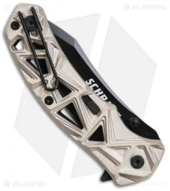 Schrade Knife Shop -Schrade Knife Shop Schrade Shizzle MAGIC SA Champagne Black SCHA11C BHQ 61993 jr side clip