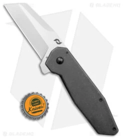 Schrade Slyte Frame Lock Knife Black Stainless Steel (3" Satin) -Schrade Knife Shop Schrade Slyte FL Black SS Satin BHQ 140060 jr bottlecap