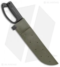 Schrade Small Outback Machete Fixed Blade Knife (12.75" Black) SCHMACH18 -Schrade Knife Shop Schrade Small Outback Machete Black SCHMACH18 BHQ 62064 jr sheath