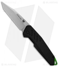 Schrade Tanto Liner Lock Knife Black Rubber (3" Bead Blast) 1084293