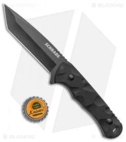 Schrade Regime Tanto Fixed Blade Knife Black G-10 (4" Black AUS-8) -Schrade Knife Shop Schrade Tanto Fixed AUS 8 Steel Balck G 10 Black BHQ 125128 jr bottlecap