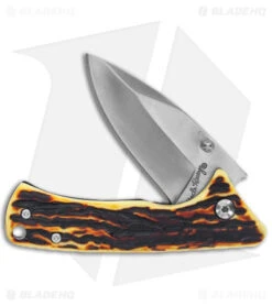 Schrade Uncle Henry 2 Piece Pocket Knife & Fixed Blade Knife - Faux Stag -Schrade Knife Shop Schrade Uncle Henry 2 Piece Fixed Folder BHQ 176532 jr folded
