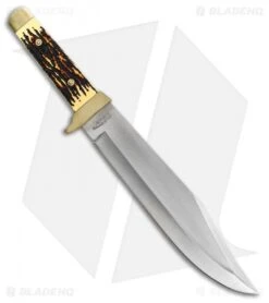 Schrade Uncle Henry Bowie Fixed Blade Knife (9.5" Satin) SCH184UH