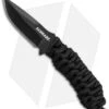 Schrade Full Tang Neck Knife Black Paracord (2.7" Black) SCHF46