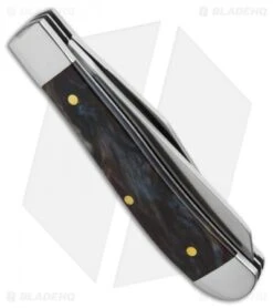 Schrade Imperial Trapper Knife 3.5" Red Swirl IMP16T -Schrade Knife Shop Schrade imperial imp16t side