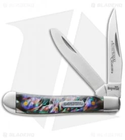 Schrade Imperial Small Trapper Knife 2.75" Abalone Swirl IMP19PRT