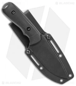 Schrade Mini Frontier Fixed Blade Knife Black Grivory (3.5" Black) -Schrade Knife Shop Schrade mini frontier black grivory black BHQ 62036 er sheath