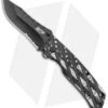 M&P American Patriot Folder Knife Black US Flag/Barbed Wire (3.25" Black Serr)