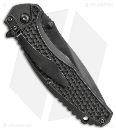 Schrade Liner Lock Knife Black ABS (3.25" Black) SCH002 4 Schrade Liner Lock Knife Black ABS (3.25" Black) SCH002 - Image 2