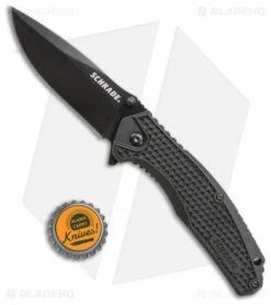 Schrade Liner Lock Knife Black ABS (3.25" Black) SCH002 7 Schrade Liner Lock Knife Black ABS (3.25" Black) SCH002 -Schrade Knife Shop schrade blk abs SCH002 BHQ 61884 dl bottlecap