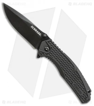 Schrade Liner Lock Knife Black ABS (3.25" Black) SCH002 3 Schrade Liner Lock Knife Black ABS (3.25" Black) SCH002
