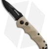 Schrade Mini Extreme Survival Spear Point Auto Knife Tan (2.5" Serr) SC60MBRS -Schrade Knife Shop schrade extreme survival tan spear serrated sc60mbrs