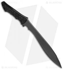 Schrade Jethro Fixed Blade Machete Knife Black TPE (11.6" Gray) SCHF48 6 Schrade Jethro Fixed Blade Machete Knife Black TPE (11.6" Gray) SCHF48 -Schrade Knife Shop schrade fixed schf48 cm spine